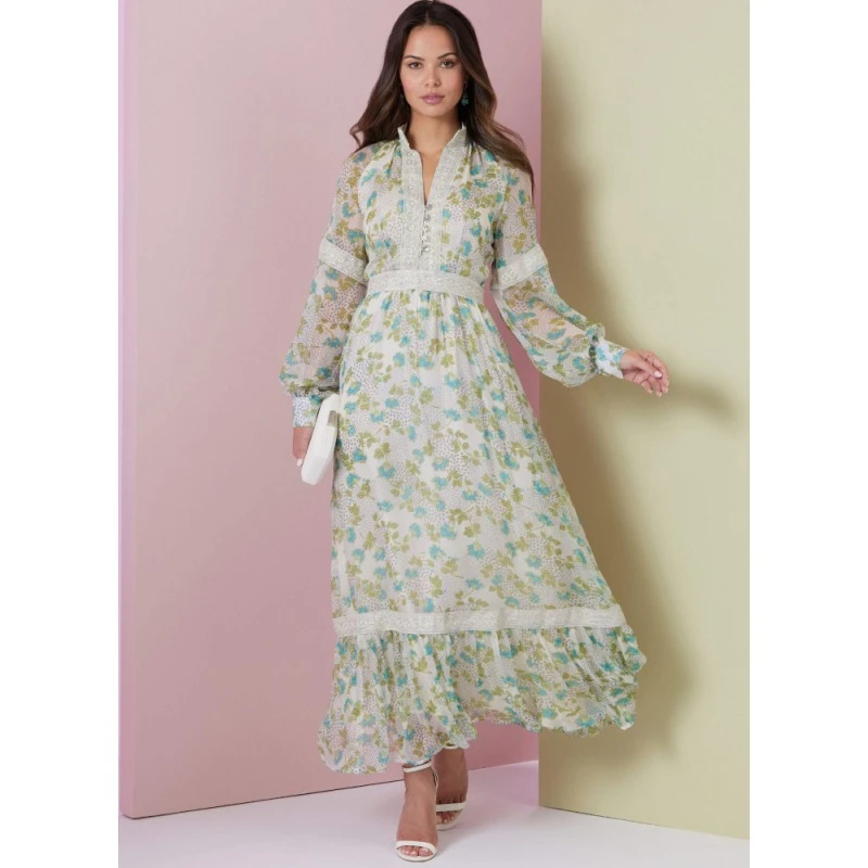 Vogue Patterns V2004 Misses’ Lined Dress With Raglan Sleeves In Two Lengths 5 Vogue Patterns V2004 Misses’ Lined Dress With Raglan Sleeves In Two Lengths - Image 3