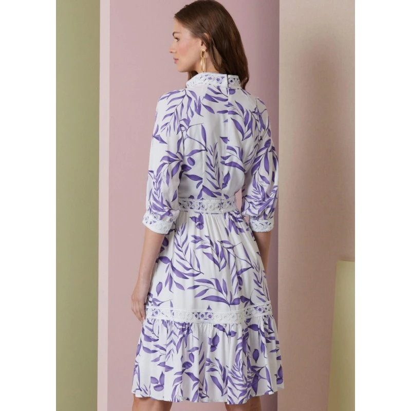 Vogue Patterns V2004 Misses’ Lined Dress With Raglan Sleeves In Two Lengths 7 Vogue Patterns V2004 Misses’ Lined Dress With Raglan Sleeves In Two Lengths - Image 5