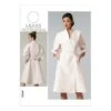 Vogue Sewing Pattern V1239 Women's Wrap Dress Jacket Style With Belt -OHSEWCRAFTY vogue sewing pattern v1239 women s wrap dress jacket style with belt
