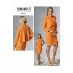 Vogue Sewing Pattern V1435 Women's Pencil Dress And Dim Hem Jacket