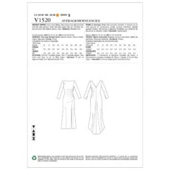 Vogue Sewing Pattern V1520 Women's Special Occasion Dress With Side Slit Skirt 5 Vogue Sewing Pattern V1520 Women's Special Occasion Dress With Side Slit Skirt -OHSEWCRAFTY vogue sewing pattern v1520 women s special occasion dress with side slit skirt 1