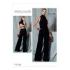 Vogue Sewing Pattern V1524 Women's Open Backed Belted Jumpsuit -OHSEWCRAFTY vogue sewing pattern v1524 women s open backed belted jumpsuit