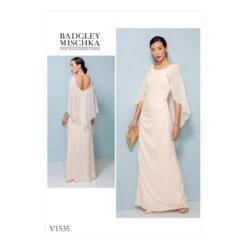 Vogue Sewing Pattern V1535 Women's Dress With Attached Cape