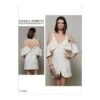 Vogue Sewing Pattern V1587 Women's Mini Dress With Cold Shoulder Flounce -OHSEWCRAFTY vogue sewing pattern v1587 women s mini dress with cold shoulder flounce
