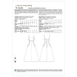 Vogue Sewing Pattern V1626 Women's Special Occasion Fit And Flare Dress -OHSEWCRAFTY vogue sewing pattern v1626 women s special occasion fit and flare dress 2