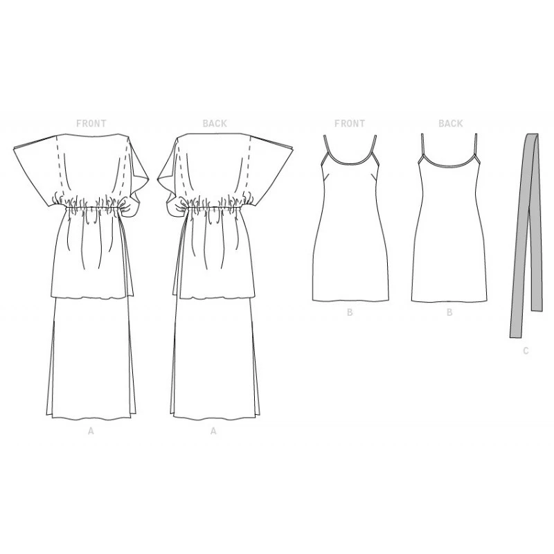 Vogue Sewing Pattern V1628 Women's Pullover Drape Dress Tunic Dolman Sleeve 4 Vogue Sewing Pattern V1628 Women's Pullover Drape Dress Tunic Dolman Sleeve - Image 2