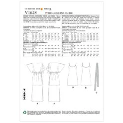 Vogue Sewing Pattern V1628 Women's Pullover Drape Dress Tunic Dolman Sleeve 7 Vogue Sewing Pattern V1628 Women's Pullover Drape Dress Tunic Dolman Sleeve -OHSEWCRAFTY vogue sewing pattern v1628 women s pullover drape dress tunic dolman sleeve 2