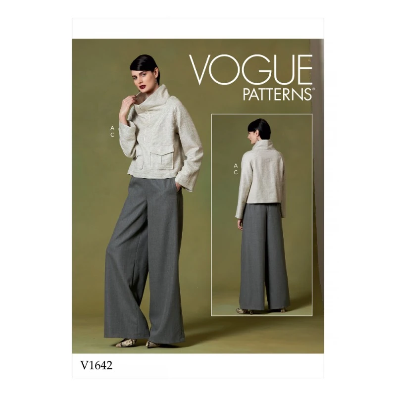 Vogue Sewing Pattern V1642 Misses' Top And Trousers 3 Vogue Sewing Pattern V1642 Misses' Top And Trousers