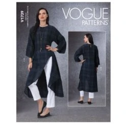Vogue Sewing Pattern V1739 Misses' Fitted Tunics Sleeve Variations Trousers