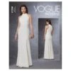 Vogue Sewing Pattern V1748 Misses' Dress With High Pleat Detail Neck Back Zip -OHSEWCRAFTY vogue sewing pattern v1748 misses dress with high pleat detail neck back zip