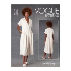 Vogue Sewing Pattern V1777 Misses' Pullover Dress Dropped Shoulder Short Sleeves
