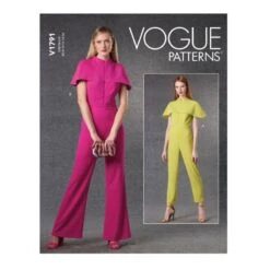 Vogue Sewing Pattern V1791 Misses' Fitted Sleeveless Jumpsuit Attached Caplet