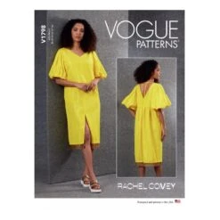 Vogue Sewing Pattern V1798 Misses' Very Loose-fitting Lined Midi Shift Dress