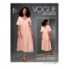 Vogue Sewing Pattern V1799 Misses' Very Loose-fitting Wide V- Neck Midi Dress -OHSEWCRAFTY vogue sewing pattern v1799 misses very loose fitting wide v neck midi dress