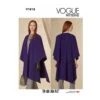 Vogue Sewing Pattern V1818 Misses' Cape Loose Fitting Unlined, Shaped Neck