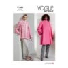 Vogue Sewing Pattern V1866 Misses' A-lined Coat Mandarin Collar Flared Sleeves -OHSEWCRAFTY vogue sewing pattern v1866 misses a lined coat mandarin collar flared sleeves