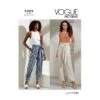 Vogue Sewing Pattern V1873 Misses' Paperbag Waist Trousers Length Variations -OHSEWCRAFTY vogue sewing pattern v1873 misses paperbag waist trousers length variations