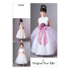 Vogue Sewing Pattern V7819 Girl's Special Occasion Dresses With Bolero
