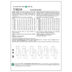 Vogue Sewing Pattern V8828 Women's Dress -OHSEWCRAFTY vogue sewing pattern v8828 women s dress 1