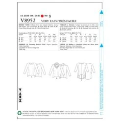 Vogue Sewing Pattern V8952 Women's Tunic Top -OHSEWCRAFTY vogue sewing pattern v8952 women s tunic top 1