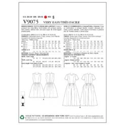 Vogue Sewing Pattern V9075 Women's Petite Dress And Jumpsuit -OHSEWCRAFTY vogue sewing pattern v9075 women s petite dress and jumpsuit 1
