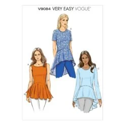 Vogue Sewing Pattern V9084 Women's Peplum Top