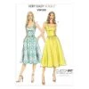Vogue Sewing Pattern V9100 Women's Summer Top Fitted And Flair Dress -OHSEWCRAFTY vogue sewing pattern v9100 women s summer top fitted and flair dress