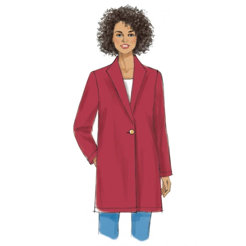 Vogue Sewing Pattern V9133 Women's Long Jacket 4 Vogue Sewing Pattern V9133 Women's Long Jacket - Image 2