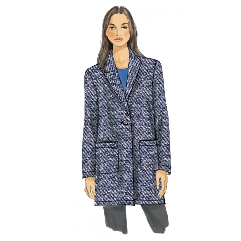 Vogue Sewing Pattern V9133 Women's Long Jacket 5 Vogue Sewing Pattern V9133 Women's Long Jacket - Image 3