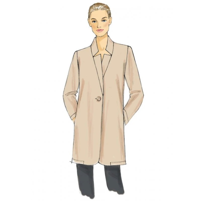 Vogue Sewing Pattern V9133 Women's Long Jacket 3 Vogue Sewing Pattern V9133 Women's Long Jacket