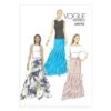 Vogue Sewing Pattern V9173 Women's Floor Length Tiered Skirts -OHSEWCRAFTY vogue sewing pattern v9173 women s floor length tiered skirts