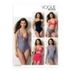 Vogue Sewing Pattern V9192 Women's Wrap Top Bikini One Piece Swimsuit & Cover Up -OHSEWCRAFTY vogue sewing pattern v9192 women s wrap top bikini one piece swimsuit cover ups