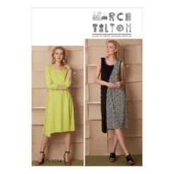 Vogue Sewing Pattern V9254 Women's Pullover Dresses With Asymmetrical Front Dis