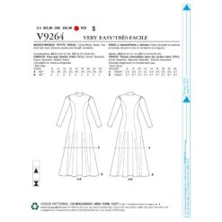 Vogue Sewing Pattern V9264 Petite Fit-And-Flare Dresses