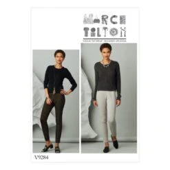 Vogue Sewing Pattern V9284 Women's Seam Detail Knit Trousers