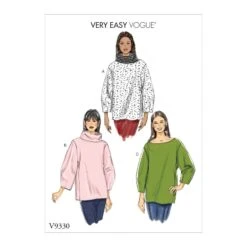Vogue Sewing Pattern V9330 Women's Loose Fitting Oversized Top