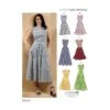 Vogue Sewing Pattern V9357 Women's Fit And Flare Panelled Dress