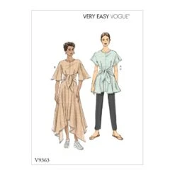 Vogue Sewing Pattern V9363 Women's Tunics Dresses And Trousers