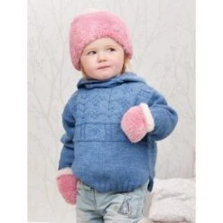 Wendy Wools Knitting Pattern P1300 Hat And Mittens In Peter Pan Precious Chunky -OHSEWCRAFTY wendy wools knitting pattern p1300 hat and mittens in peter pan precious chunky 1