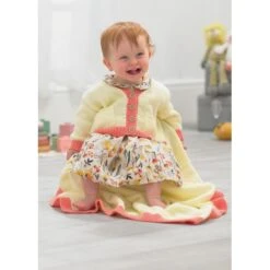 Wendy Wools Knitting Pattern PP023 Baby Cardigans & Blanket In Peter Pan DK
