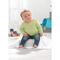 Wendy Wools Knitting Pattern PP024 Baby Cardigans & Sweater In Peter Pan DK