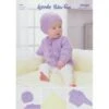 Wendy Wools Knitting Pattern PP026 Baby Cardigan Blanket & Hat In Peter Pan 4Ply