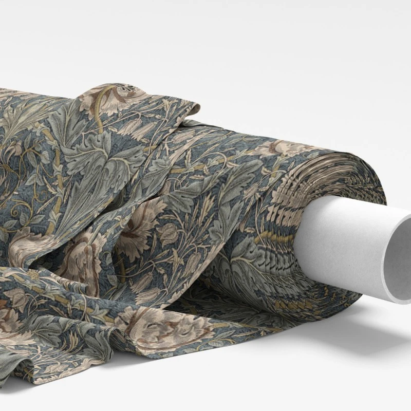 William Morris Pure Cotton Panama Fabric Honeysuckle Floral Upholstery 4 William Morris Pure Cotton Panama Fabric Honeysuckle Floral Upholstery - Image 2