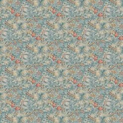 William Morris Pure Cotton Panama Fabric Golden Lily Upholstery