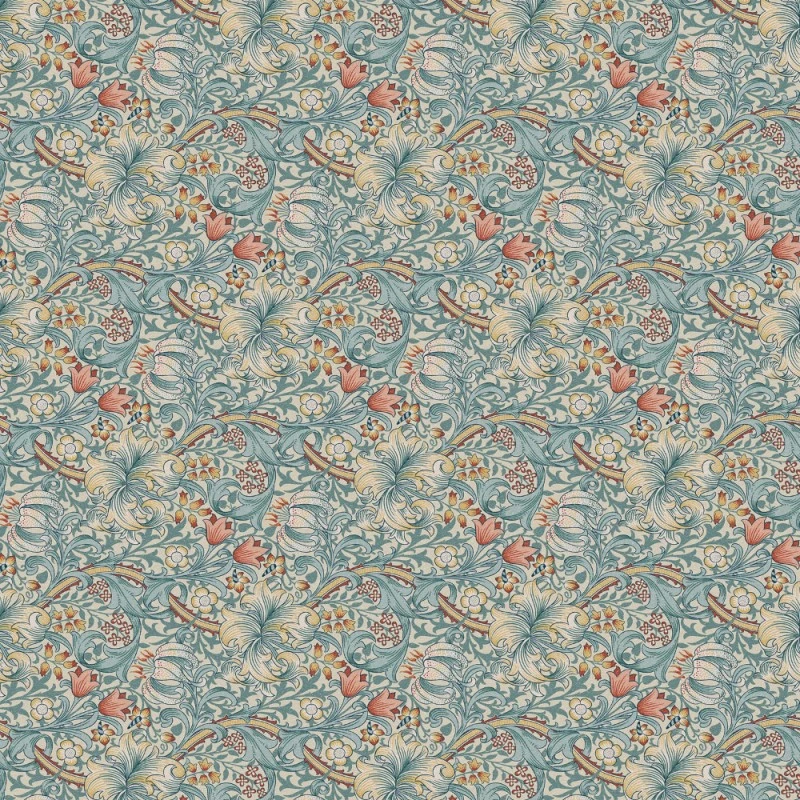 William Morris Pure Cotton Panama Fabric Golden Lily Upholstery 3 William Morris Pure Cotton Panama Fabric Golden Lily Upholstery